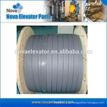 Cable plano de elevación pvc flexible, cable de elevación de la industria de la grúa